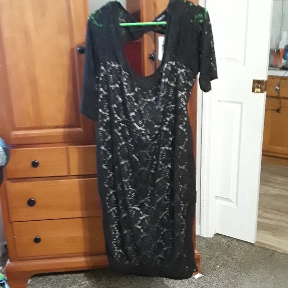 Torrid size 3 black lace dress